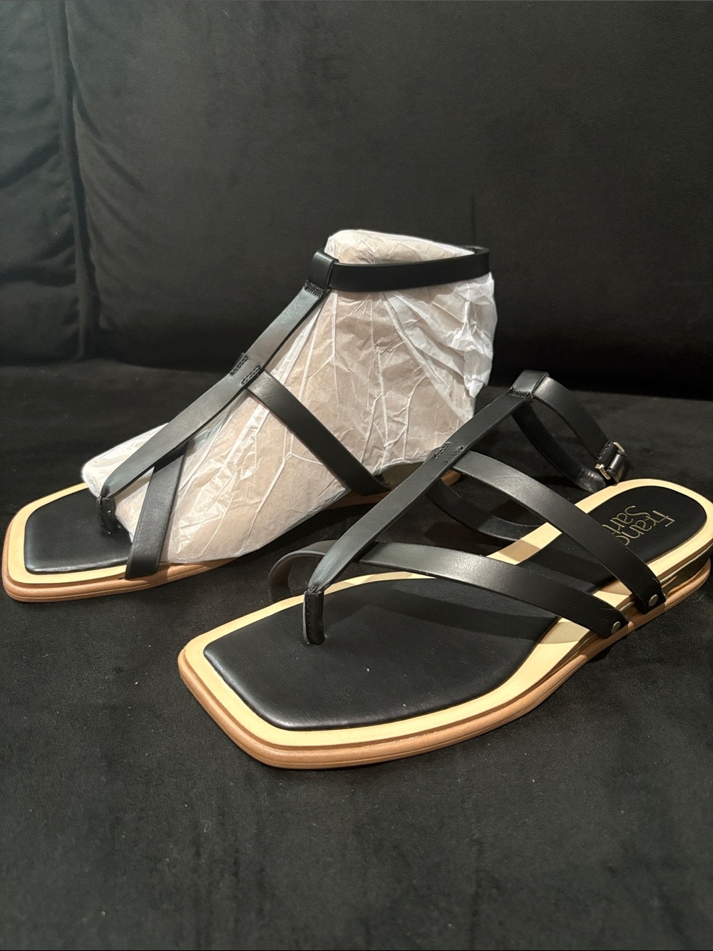 Franco Sarto Strappy T-Back Women’s Sandals - Picture 5 of 7